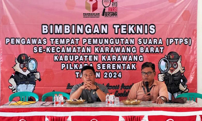 DUGAAN PELANGGARAN: Panwascam Karawang Barat telusuri dugaan pelanggaran Lurah Tanjungmekar.