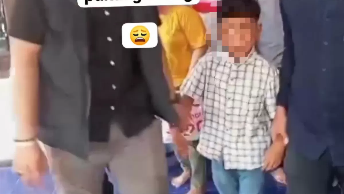 Penangkapan siswa kelas 4 SD yang diduga menjadi pelaku pembunuhan seorang pelajar MTs di Kabupaten Musi Rawas Utara, Sumsel. (Istimewa)