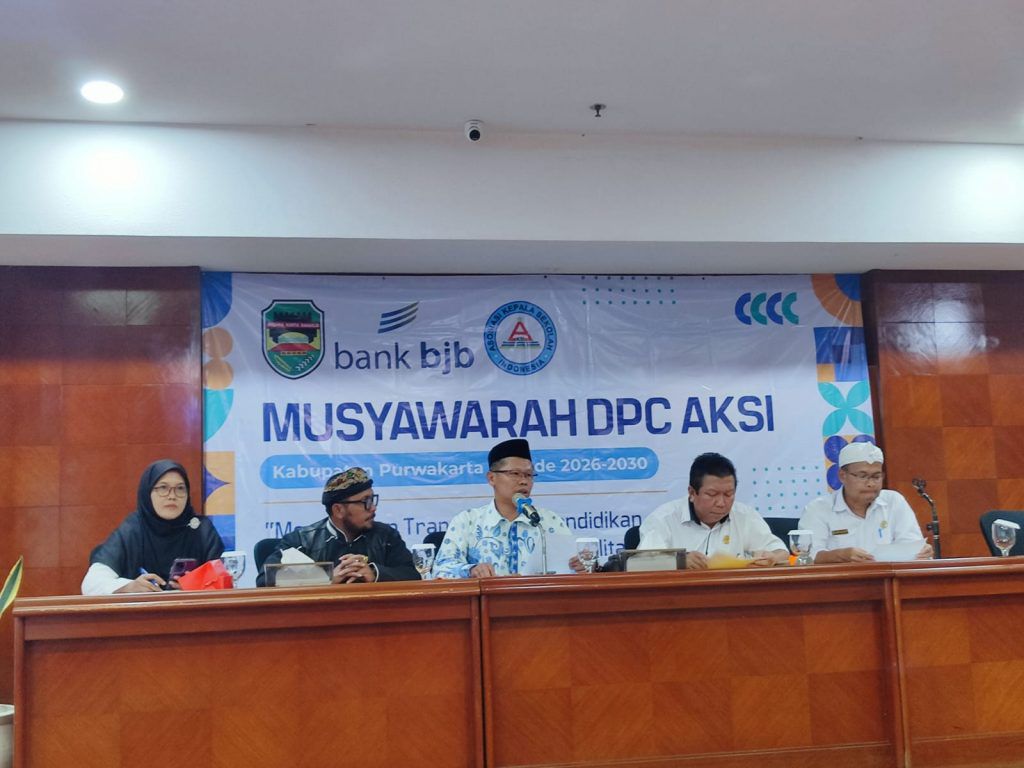 MUSYAWARAH: Musyawarah Asosiasi Kepala Sekolah Indonesia (AKSI) Kabupaten Purwakarta.